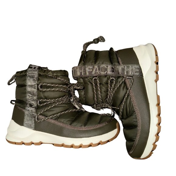 The North Face Women’s ThermoBall™ Lace-Up Winter Boots – Olive Green – Size 6 - Picture 2 of 2